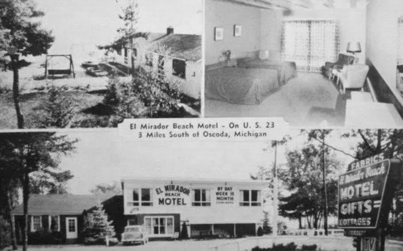 Huron House Bed and Breakfast (El Mirador Beach Motel) - Vintage Postcard (newer photo)